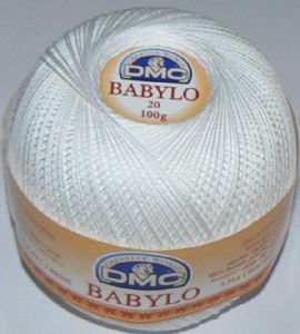 babylo dmc 20 kol. b5200 - �nie�nobia�y - 100g