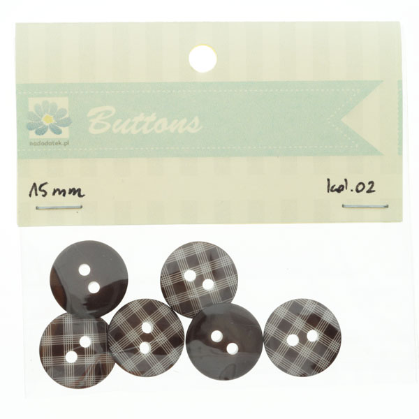 guziki 12br±zowe kol.02 - 15mm kratka guziki 12br±zowe kol.02 - 15mm kratka