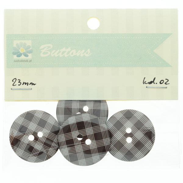 guziki 12br±zowe kol.02 - 23mm kratka guziki 12br±zowe kol.02 - 23mm kratka