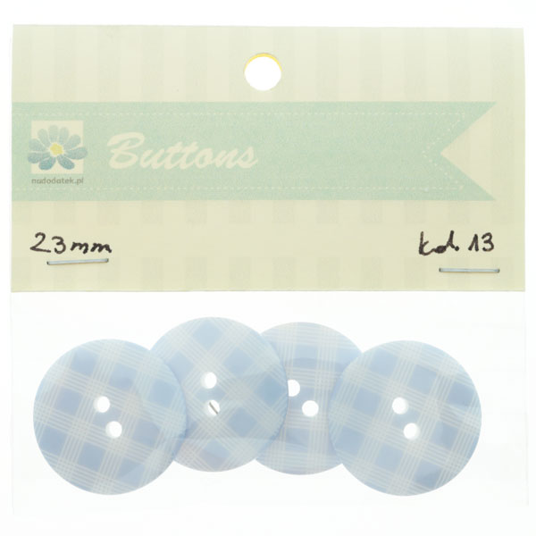 guziki 08niebieskie kol.13 - 23mm kratka guziki 08niebieskie kol.13 - 23mm kratka
