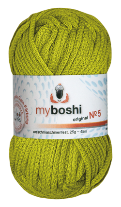 włóczka myboshi nr5 kol521 - limonkowa włóczka myboshi nr5 kol521 - limonkowa