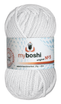 włóczka myboshi nr5 kol591 - biała włóczka myboshi nr5 kol591 - biała