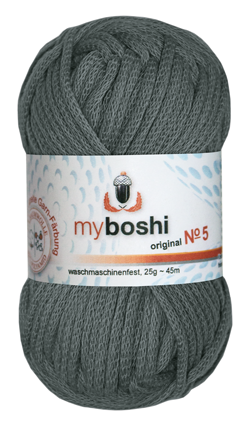 włóczka myboshi nr5 kol594 - stalowa włóczka myboshi nr5 kol594 - stalowa