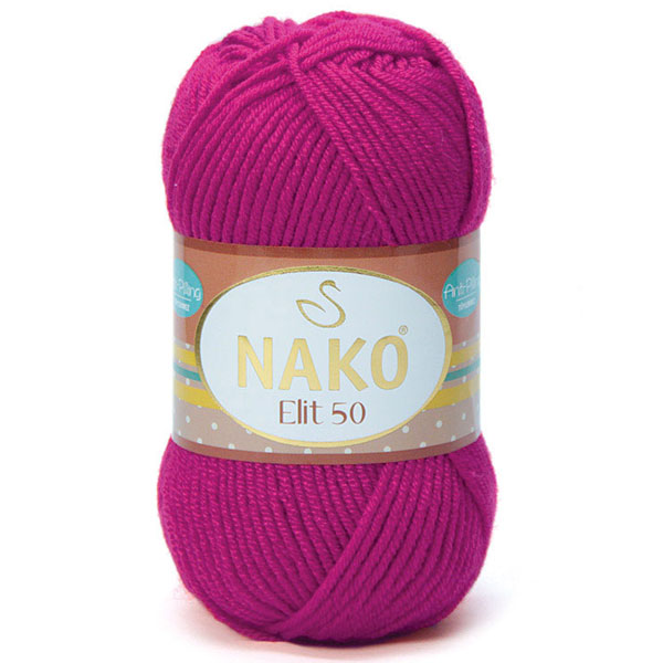włóczka nako elit 10188 - 50g różowa włóczka nako elit 10188 - 50g różowa