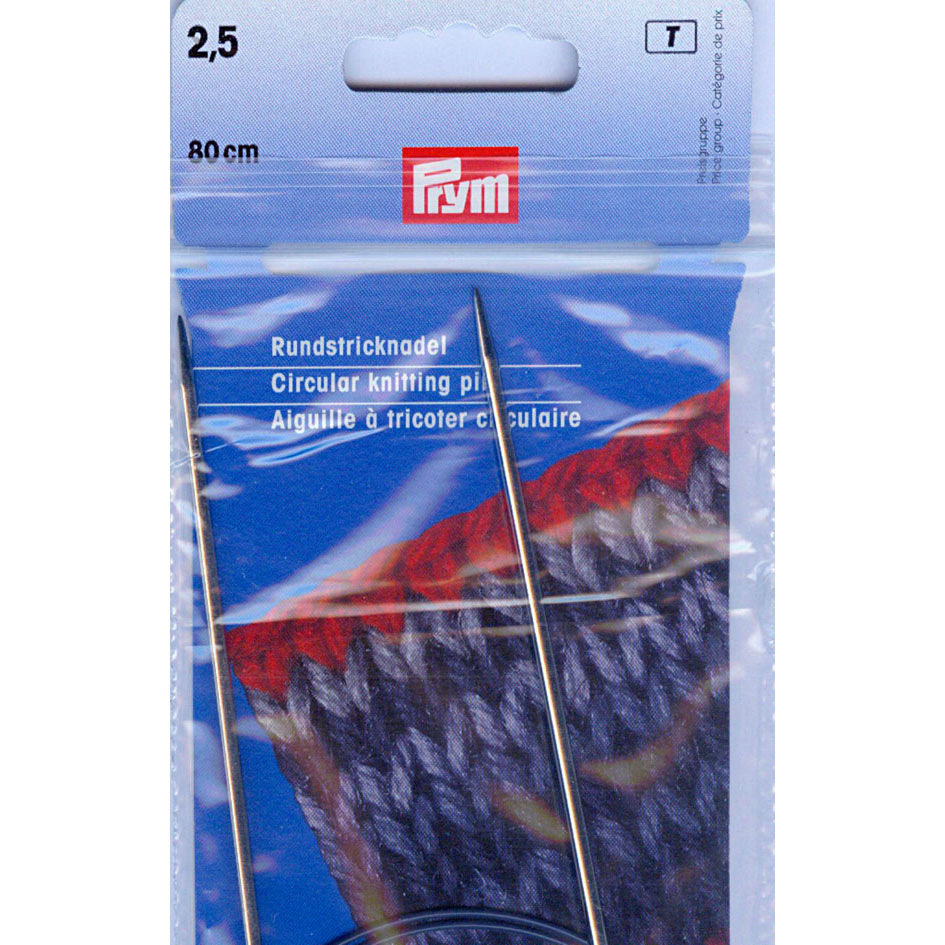 druty stalowe na �y�ce 2,5 - prym 212114 - 80cm