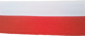 ta�ma 4,0 cm - bia�a-czerwona