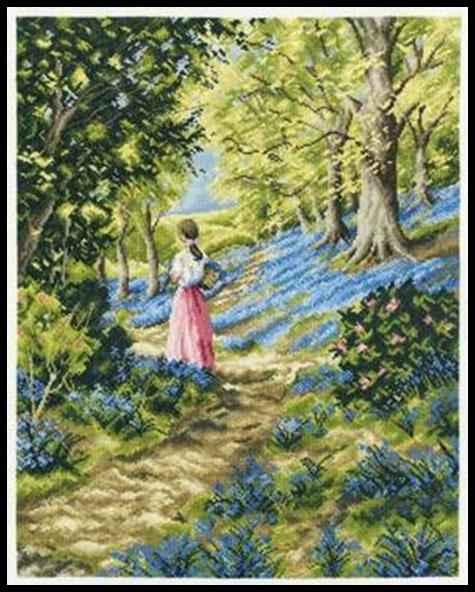 BK590 - Picking Bluebells. NOWO��