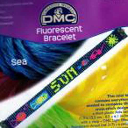 bransoletka dmc fluo "sea"