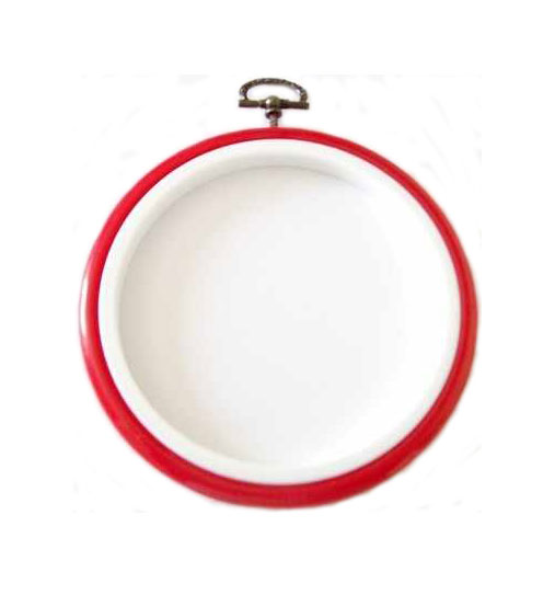 Tamborek hafciarski okrągły 08,5cm DMC mv33075 czerwony