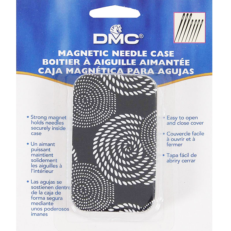 Igielnik DMC 6140 pudełko na igły wzór z magnesikiem