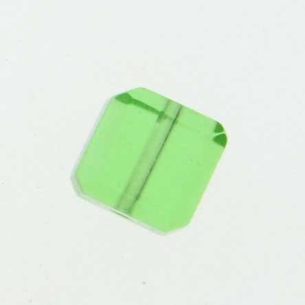Koraliki szklane sześciany 04 zielone 8x8mm - 1szt.