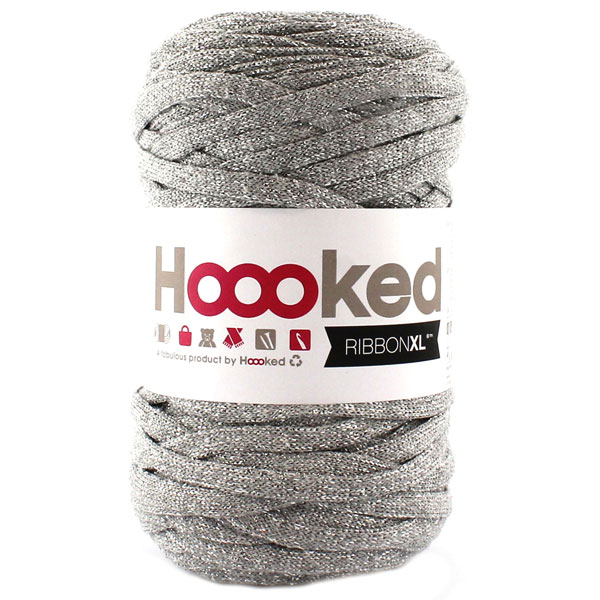 hoooked ribbonxl lurex - włóczka tasiemkowa kol.01 hoooked ribbonxl lurex - włóczka tasiemkowa kol.01