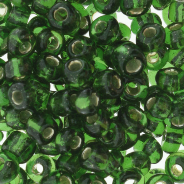 Koraliki szklane zielone kol.z16