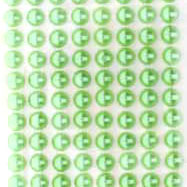 Samoprzylepne perełki 6mm, 152szt - zielone
