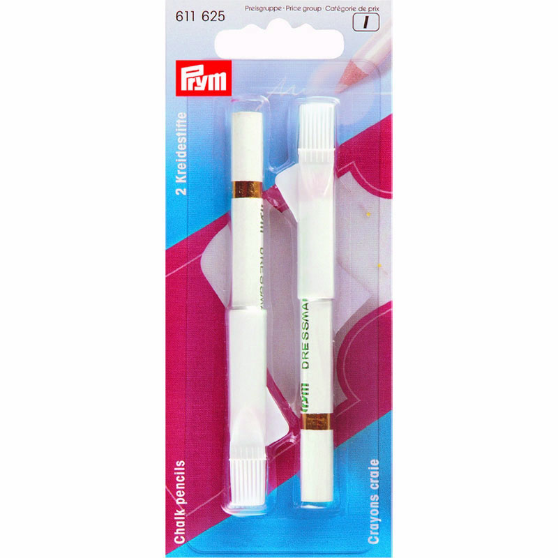 Ołówek kredowy biały Prym 611625 - 2 sztuki
